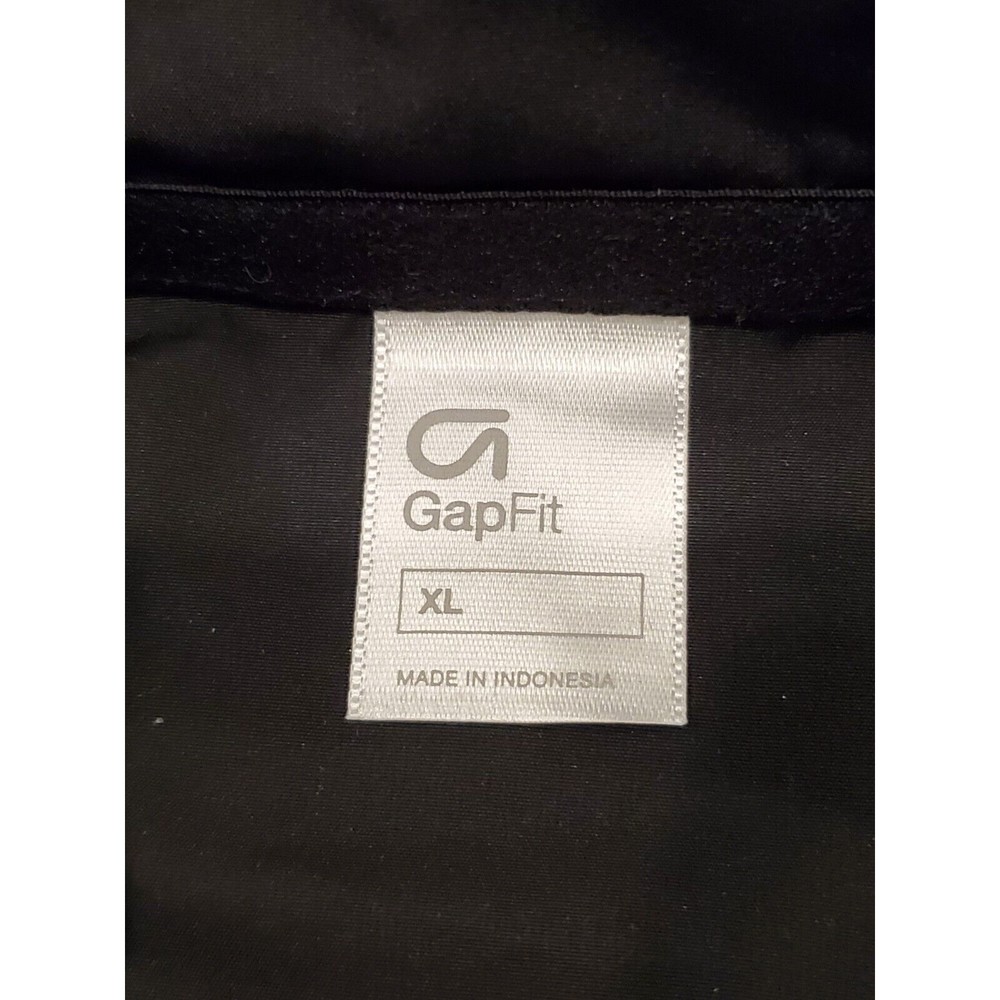 GAP Fit Hybrid Tech Hooded Full Zip Jacket Black Mens Sz XL NEW NWT $100 retail - Picture 12 of 16